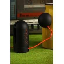 X-Vibe3.0 酷丸第三代共振音箱 智能互动音响 创意迷你胶囊便携式共振音响 黑+橙线 现货